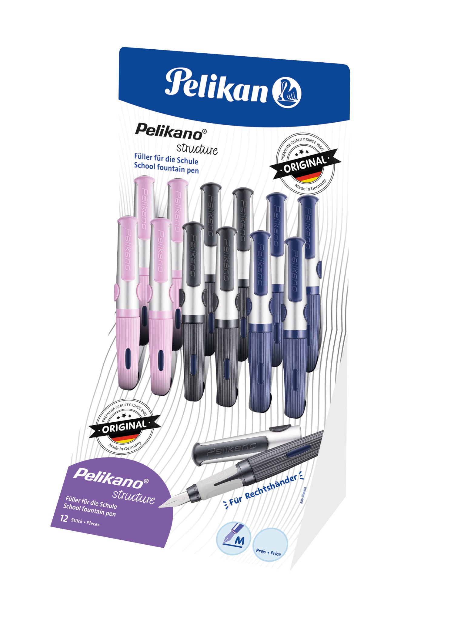 Pelikano Structure – Federspitze M – Patronen – 12er Pack