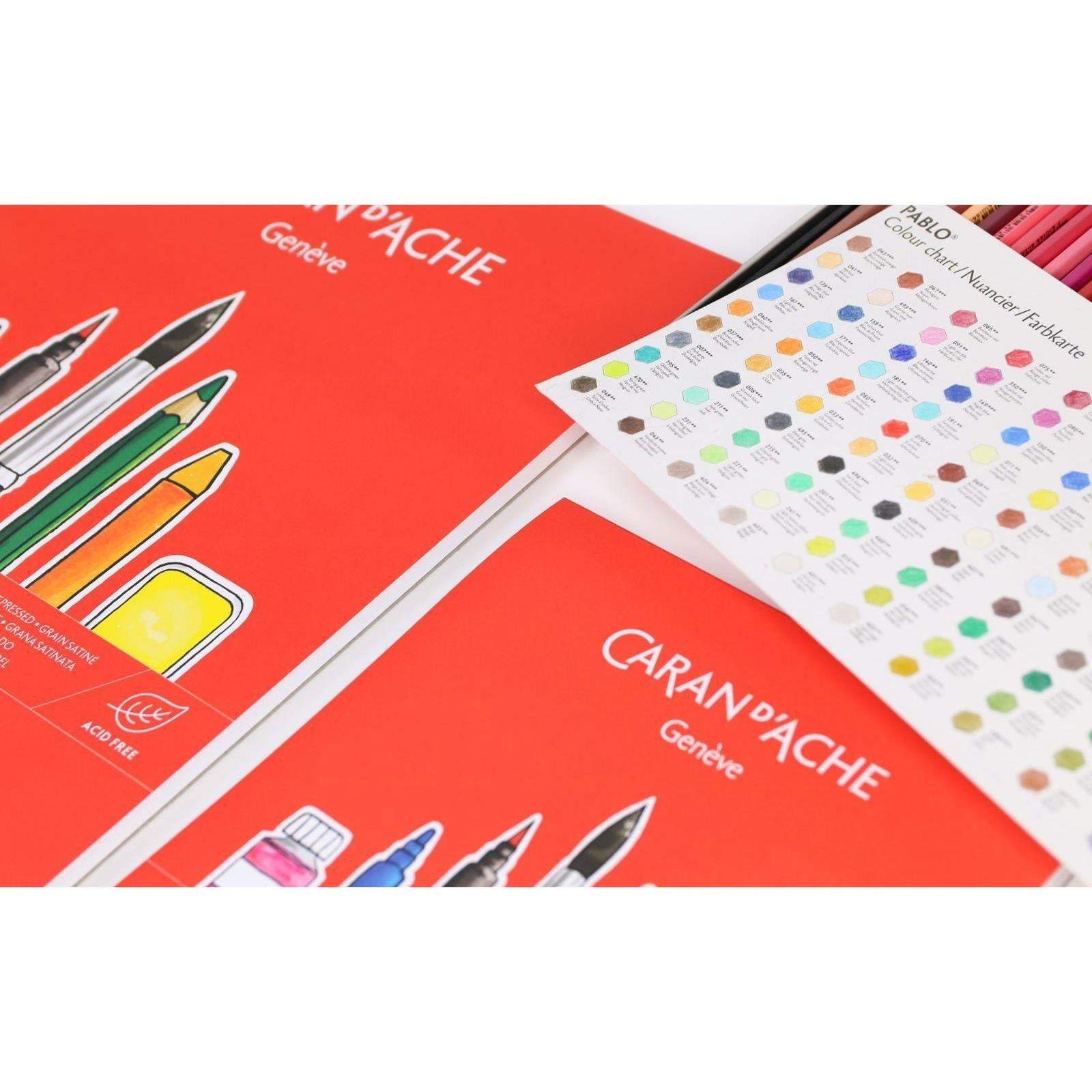 Caran d-Ache Caran d'Ache – Skizzenblock, Papier, 21 × 29,7 cm, weiss