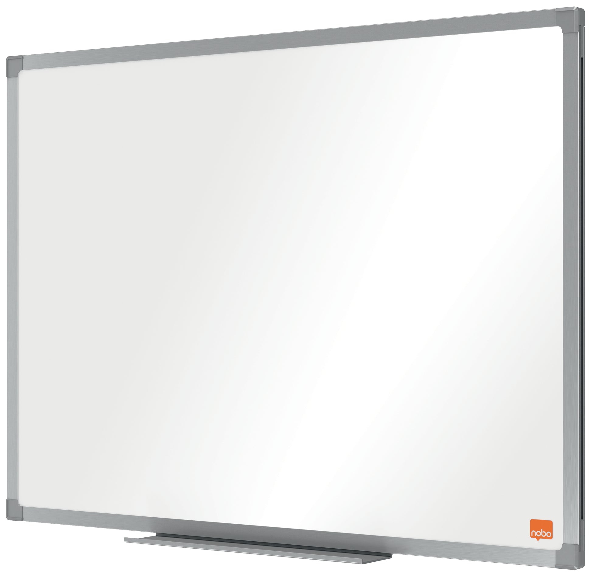 Nobo Whiteboard – 45 × 30 cm, lackierter Stahl, magnetisch, Aluminiumrahmen, inkl. Stifteablage, Montagesatz