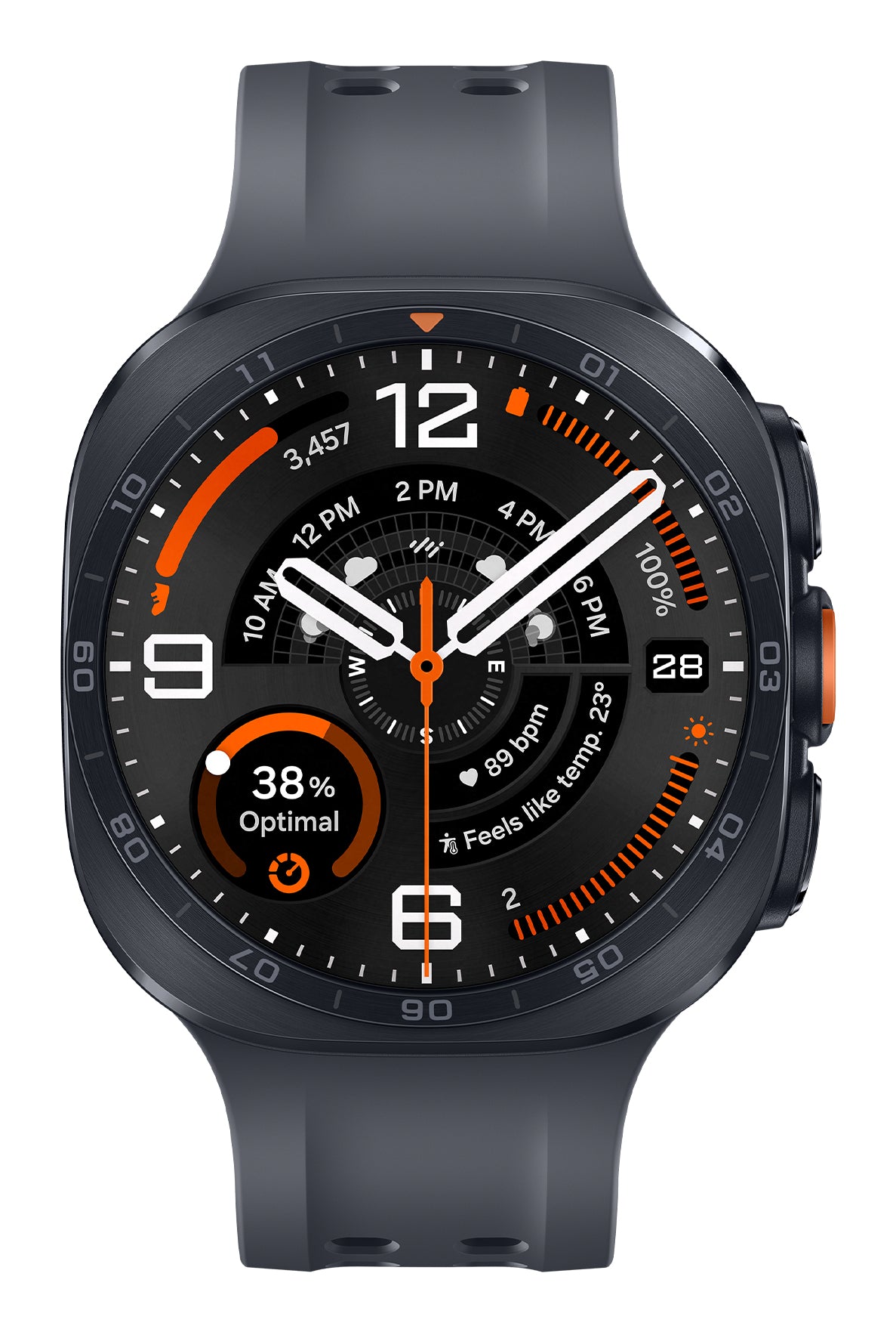 Samsung Galaxy Watch Ultra 2 47 mm GPS + Cellular – Titan Grau, 100 m