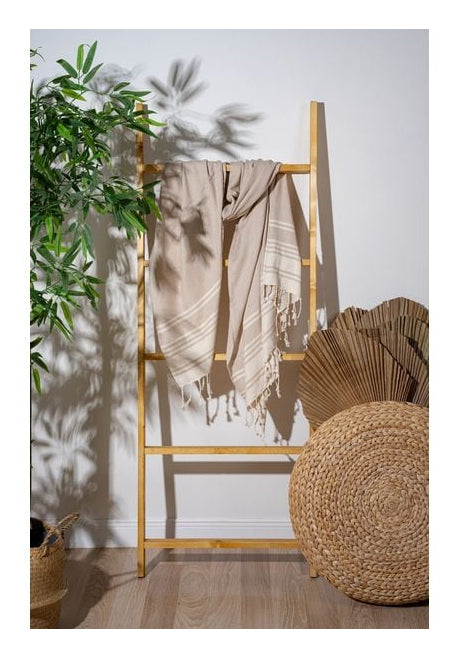 Foutastic Strandtuch New Diamond – 90 × 170 cm, Beige, 60% Baumwolle/40% Polyester