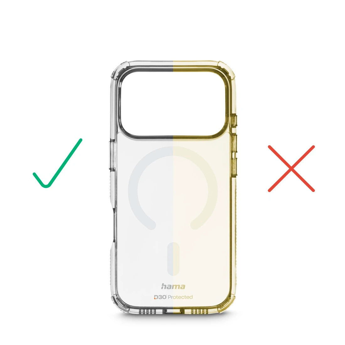 Hama Extreme Protect Backcover – für Apple iPhone 17 Pro / 18 Pro, MagSafe, PC, Transparent