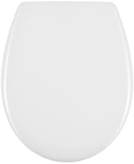 Diaqua WC-Sitz – Polypropylen, weiss, mit Deckel, mit Absenkautomatik, rund, 36,2 × 43,4 cm
