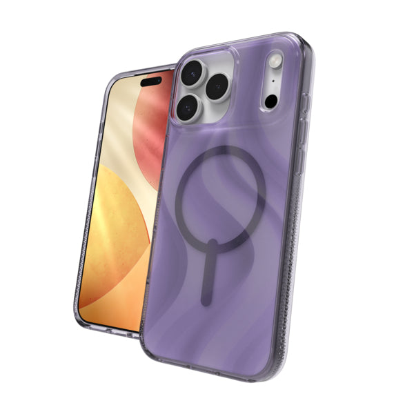 ZAGG Milan Snap Backcover – für Apple iPhone 17 Pro, MagSafe, Graphen, Violett, bis 4 m Sturzsicher