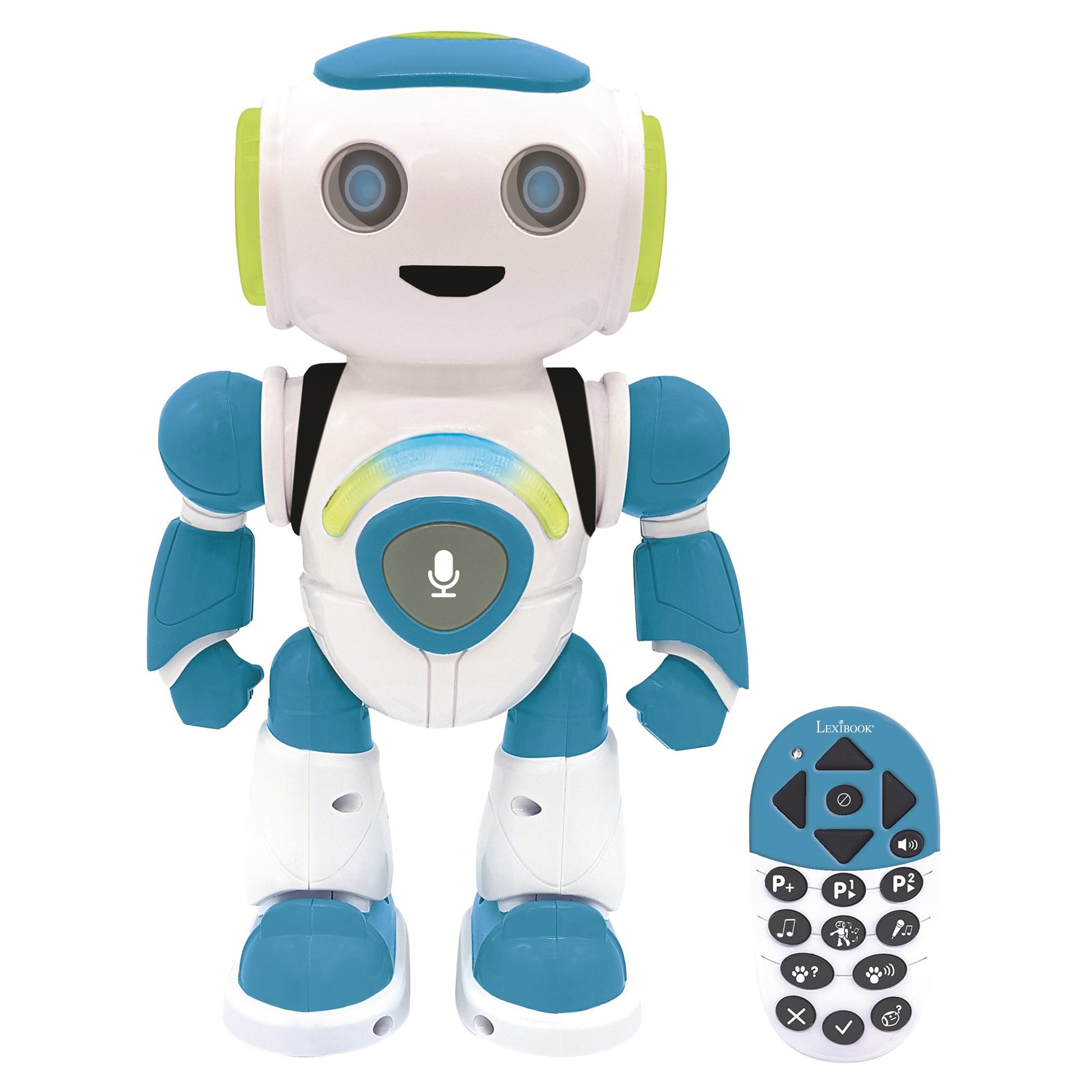 Lexibook Powerman Junior Roboter – Fernsteuerung, Sprachfunktion – 24,2 cm – ab 3 J. – Kunststoff, blau/weiss