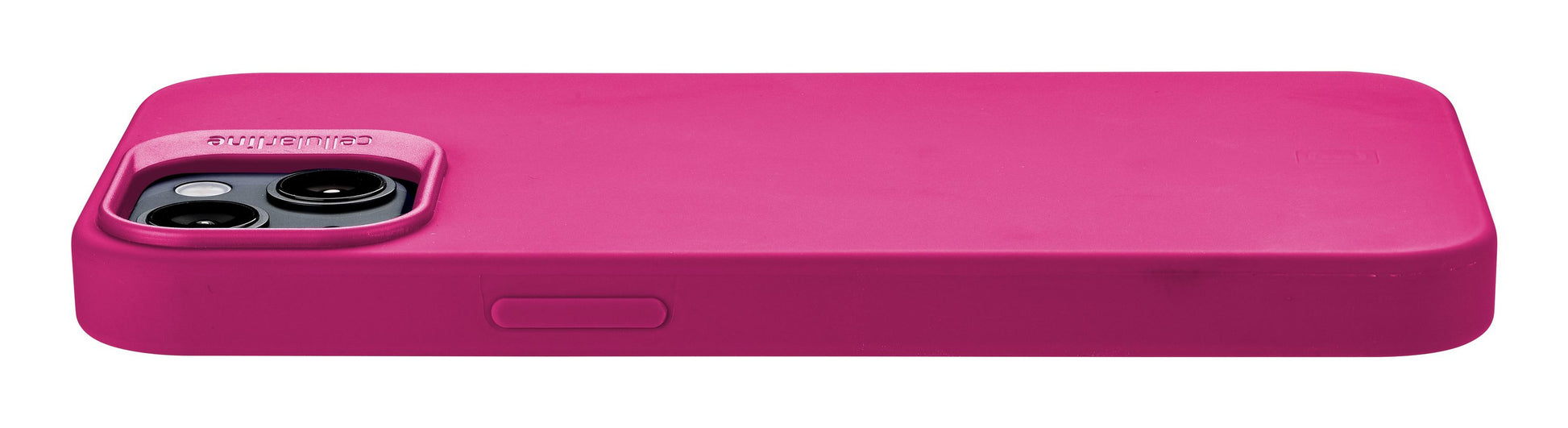 Cellularline Backcover – für Apple iPhone 15 – rosa – Silikon, stossdämpfend