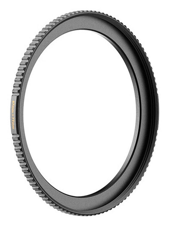 PolarPro QuartzLine Verstärkerring 67→77 mm – für Objektive mit 67 mm Filtergewinde – Schwarz/Silber