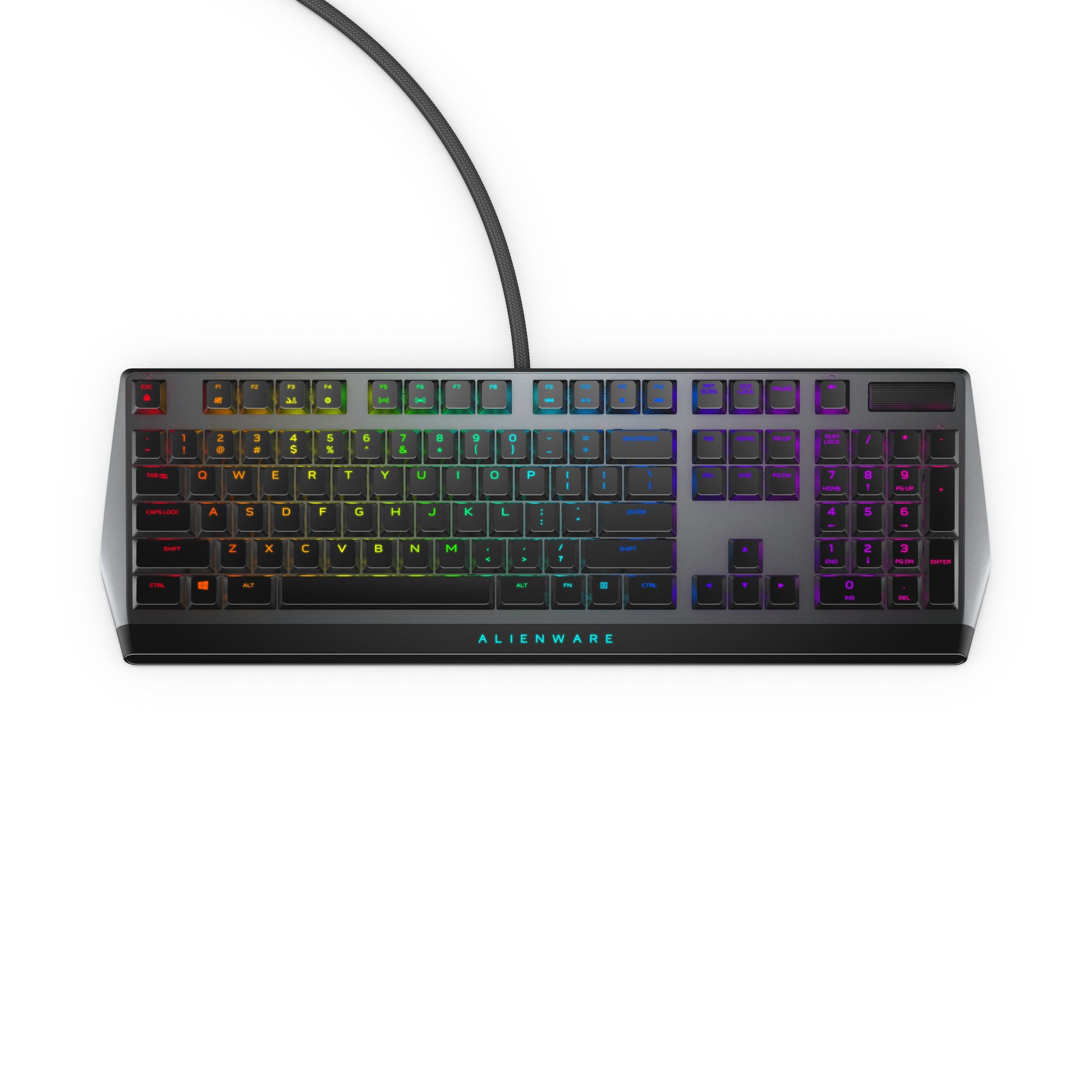 Alienware AW510K – Gaming-Tastatur – kabelgebunden (USB) – RGB – Schwarz – für Alienware M15/M17/Area-51