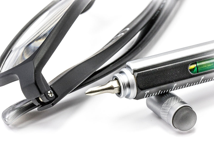 TROIKA Construction Pen PIP20/BK Kugelschreiber – Schwarz, Spitze 1 mm, Messing, nachfüllbar