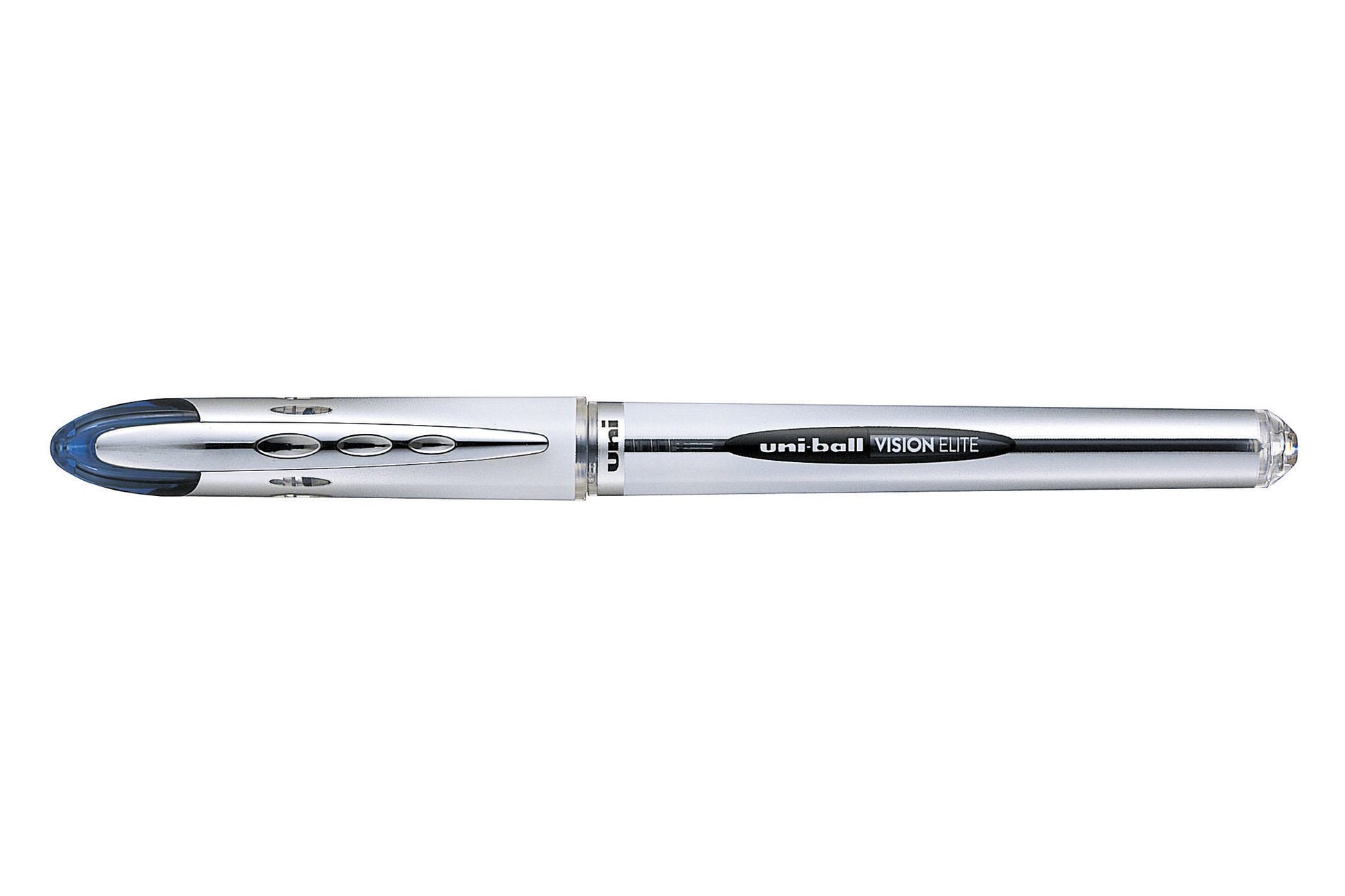 Uni-Ball Vision Elite – Tintenroller, wasserfest, mit Kappe, 0,6 mm, blau-schwarz, für Linkshänder