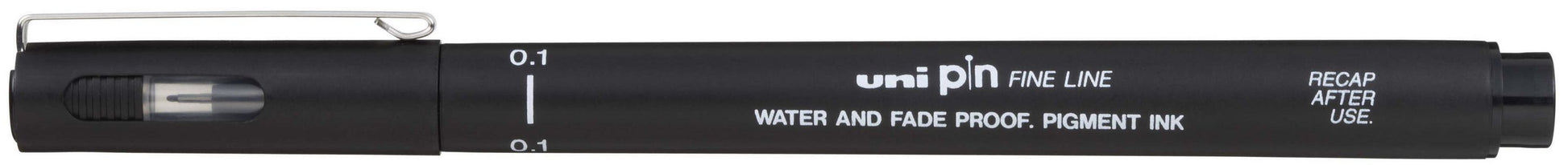 Uni-Ball Pin Fineliner – 0,2 mm, schwarz, wasserfest