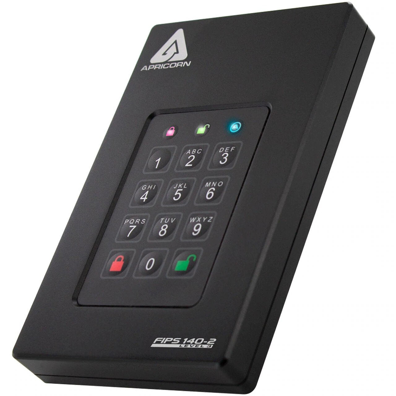 Apricorn Fortress L3 – 512 GB SSD, USB 3.2 Gen 1 (Typ A), Hardware-Verschlüsselung FIPS 140-2 Level 3