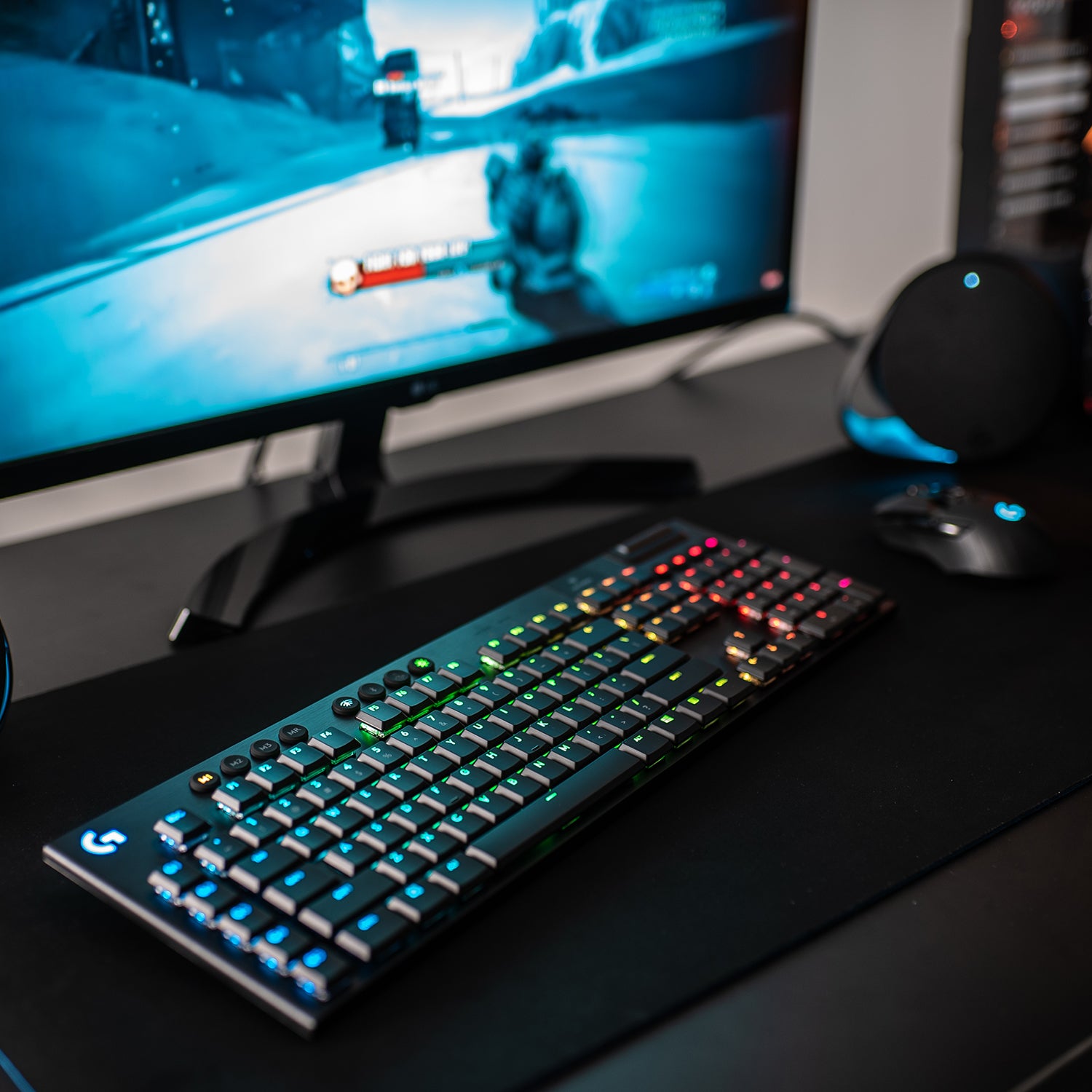 Logitech G G915 LIGHTSPEED – Tastatur-Maus-Set – Mechanisch – Bluetooth & 2,4 GHz – RGB – QWERTY (IT)