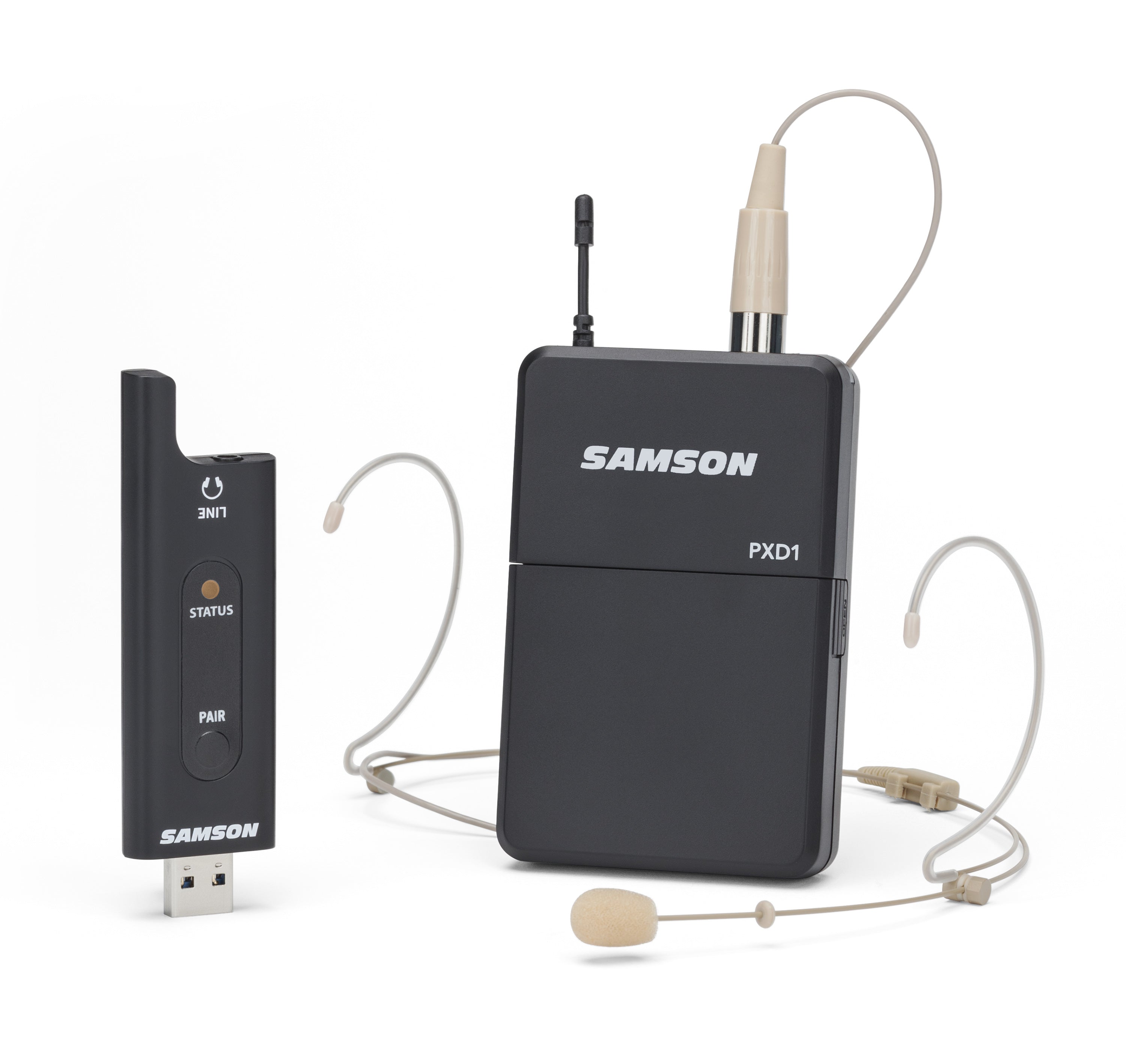 Samson XPD2 HS Headsetmikrofon – Mini XLR, Kabellos (2,4 GHz), Omnidirektional, 20–16'000 Hz