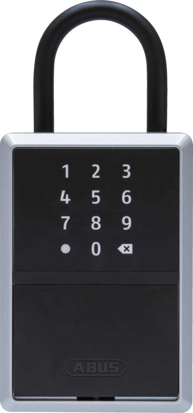 ABUS KEYGARAGE One 797 Schlüsselsafe – Stahl, IP54, Wandmontage, 82,5×63×179 mm, Schwarz/Silber