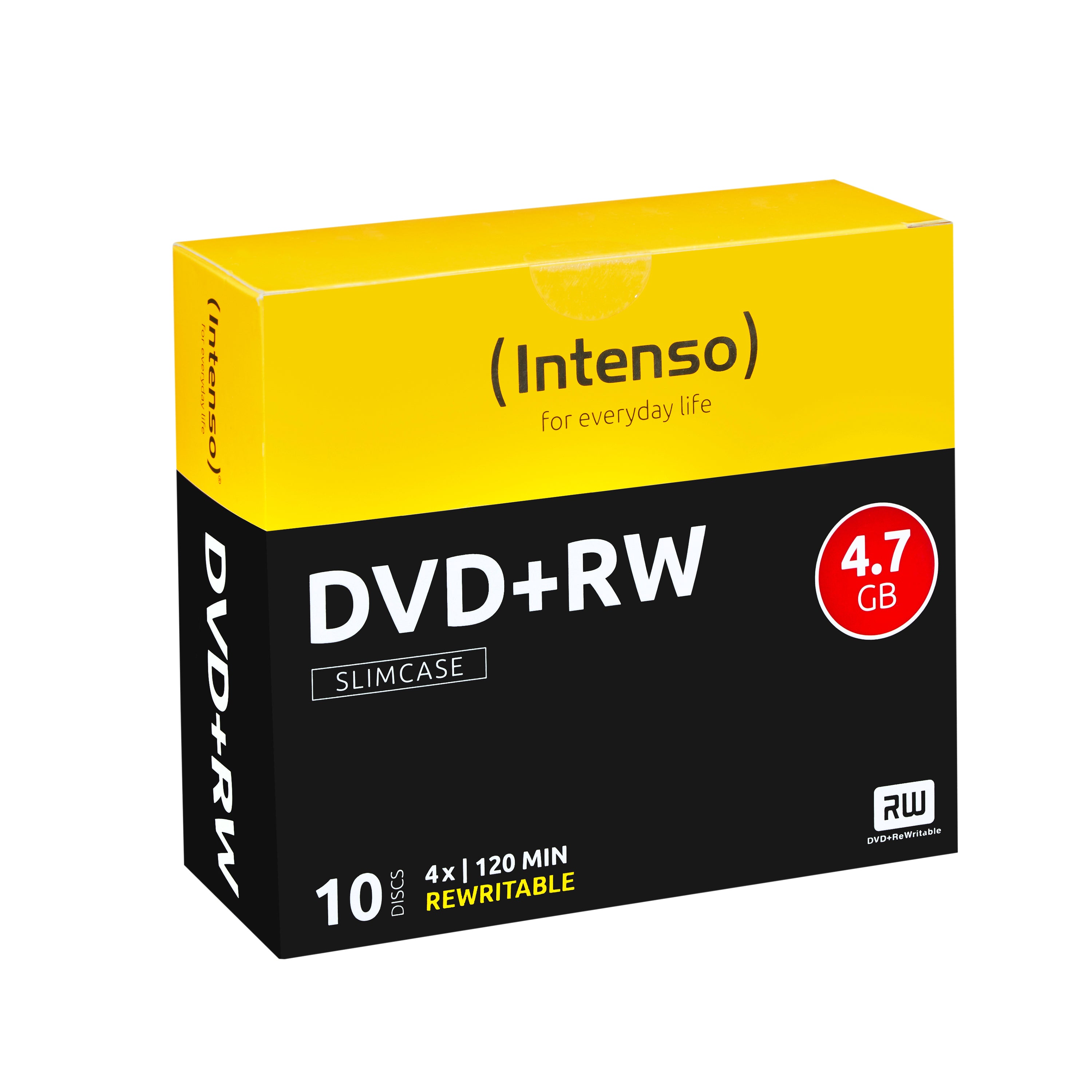 Intenso DVD+RW 4,7 GB – 4×, 10er Pack