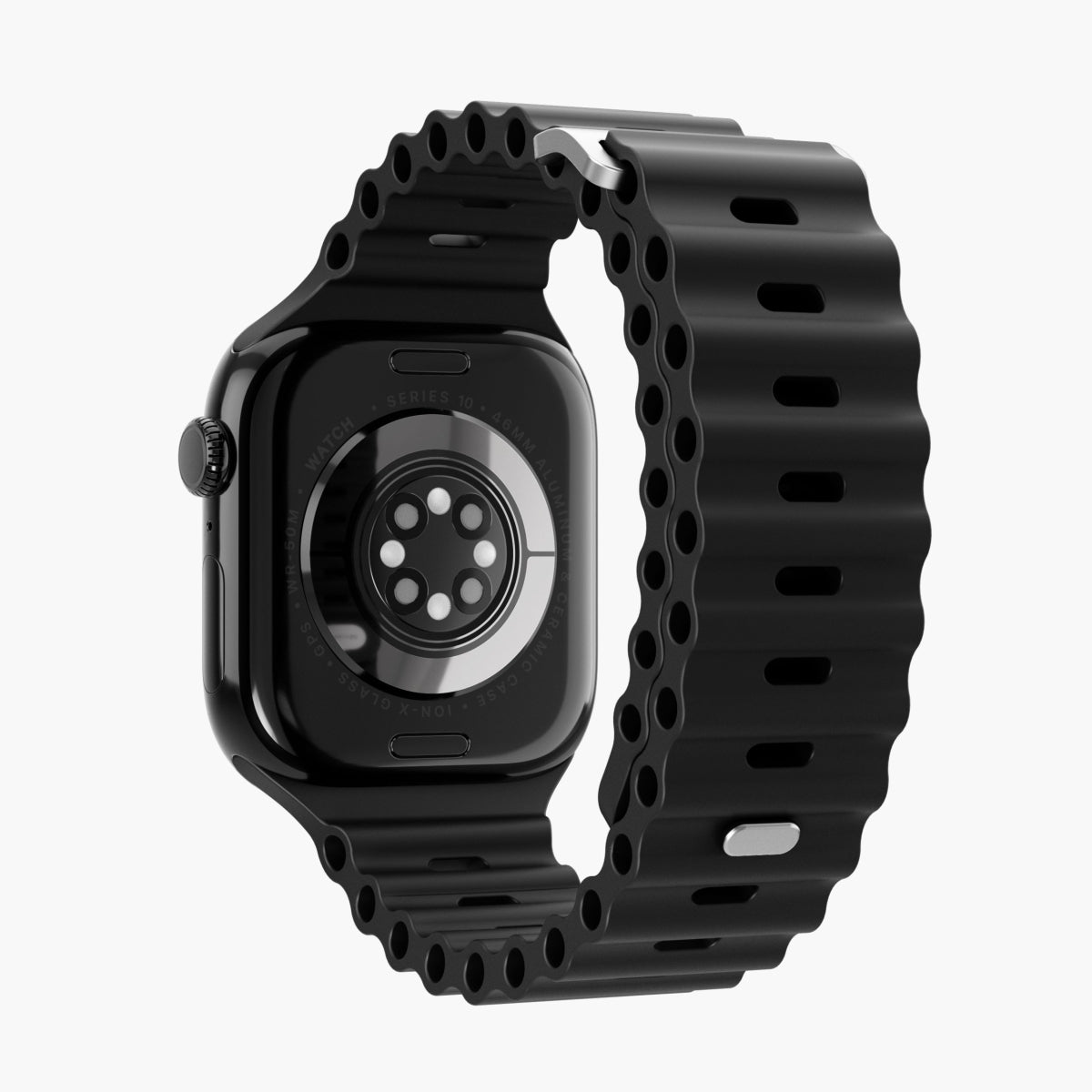 Vonmählen Wave Band 2 – Sportarmband, Schwarz, für Apple Watch