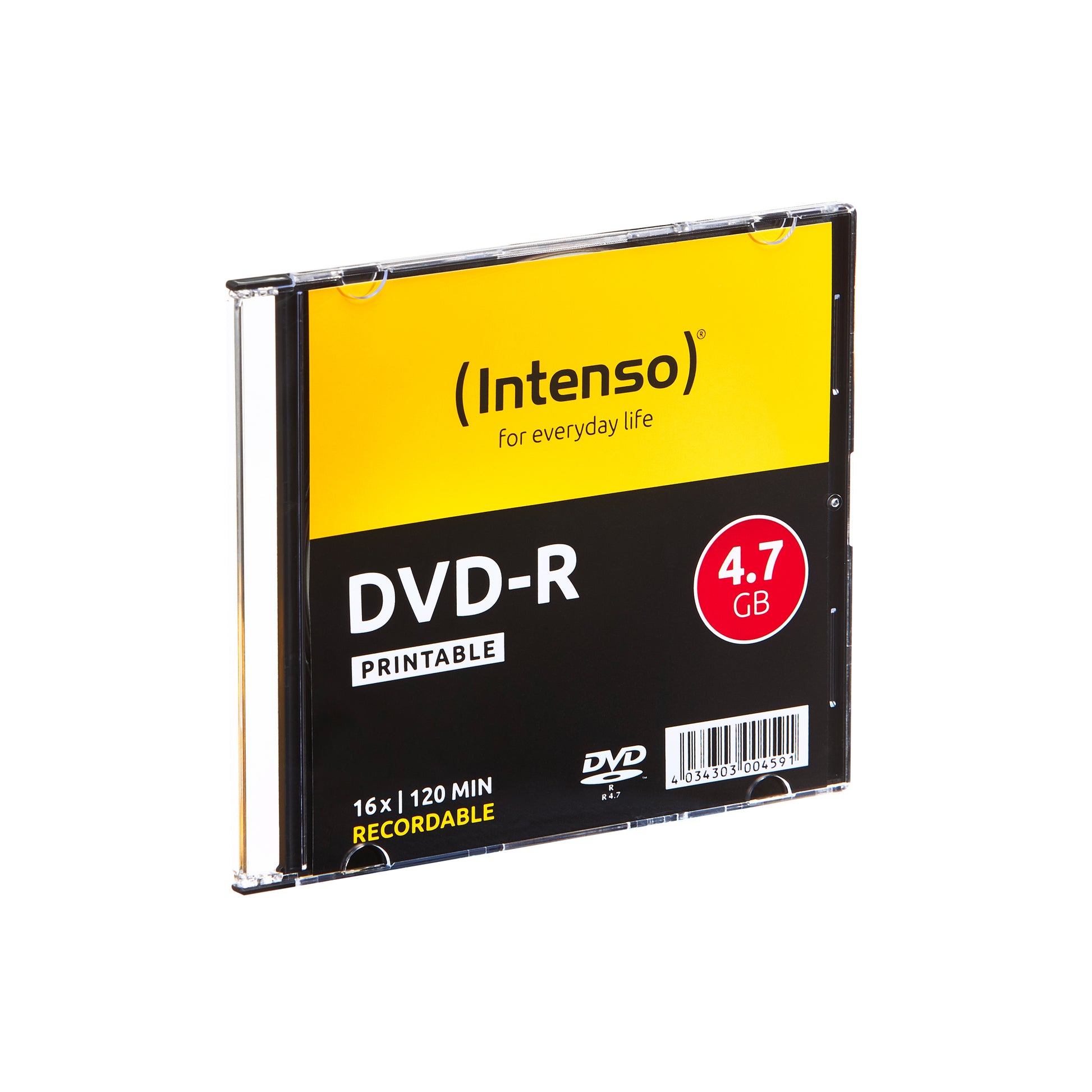Intenso DVD-R 4,7 GB – 16×, bedruckbar, 10er Pack