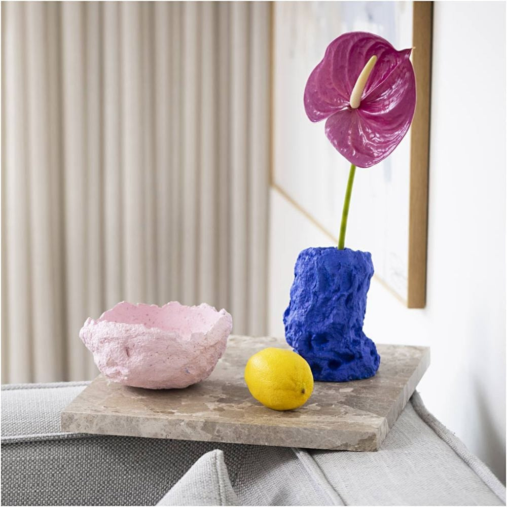 Creativ Company Modelliermasse-Set, lufthärtend – Vase und Schale
