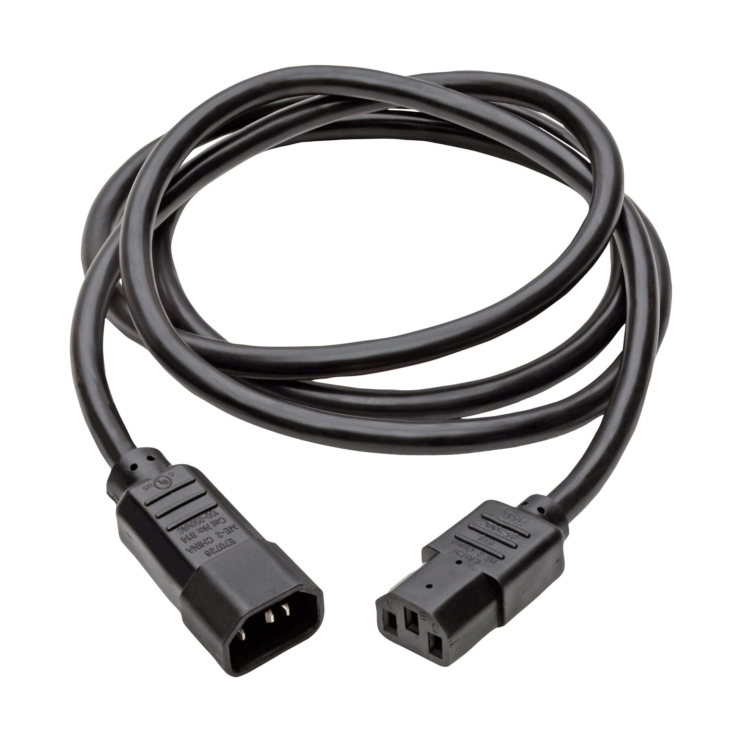 HPE Netzkabel – IEC C13–IEC C14, 2 m, 250 V/10 A, schwarz