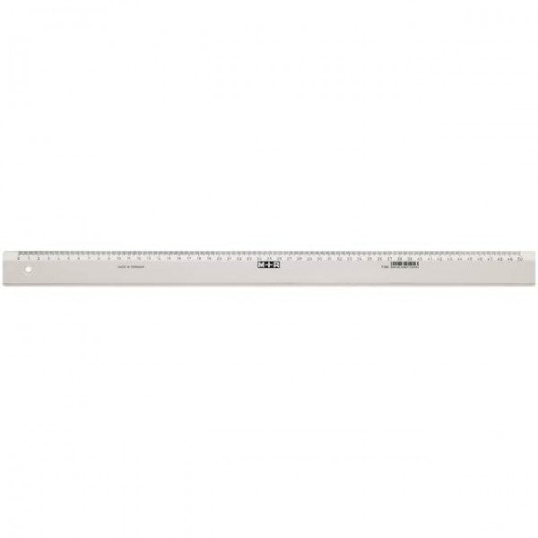 Möbius+Ruppert Lineal – Kunststoff – 50 cm – Tuschekante – Transparent