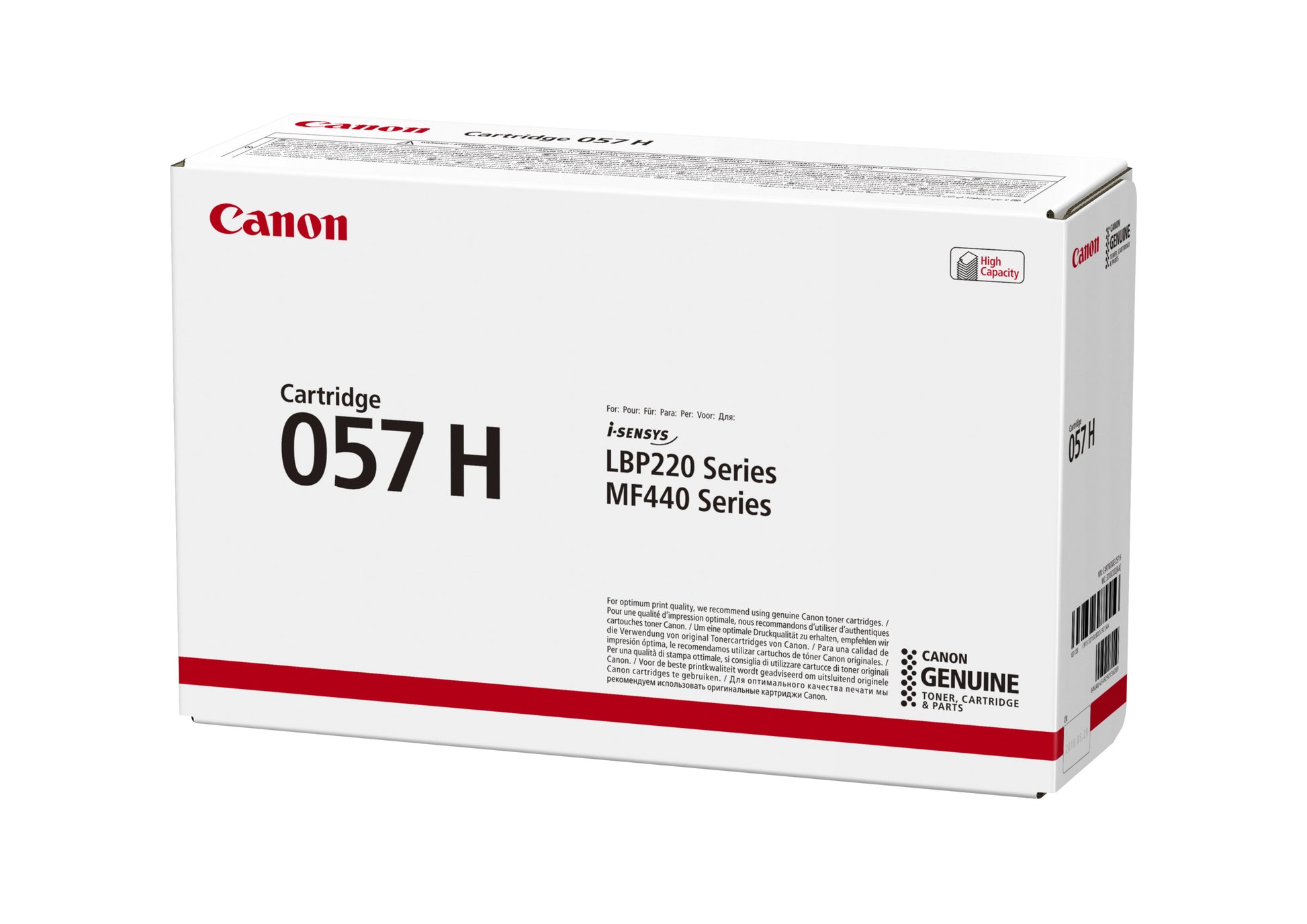 Canon Toner 057H – schwarz, 10000 Seiten – für Canon i-SENSYS LBP223dw, LBP226dw, MF443dw und andere