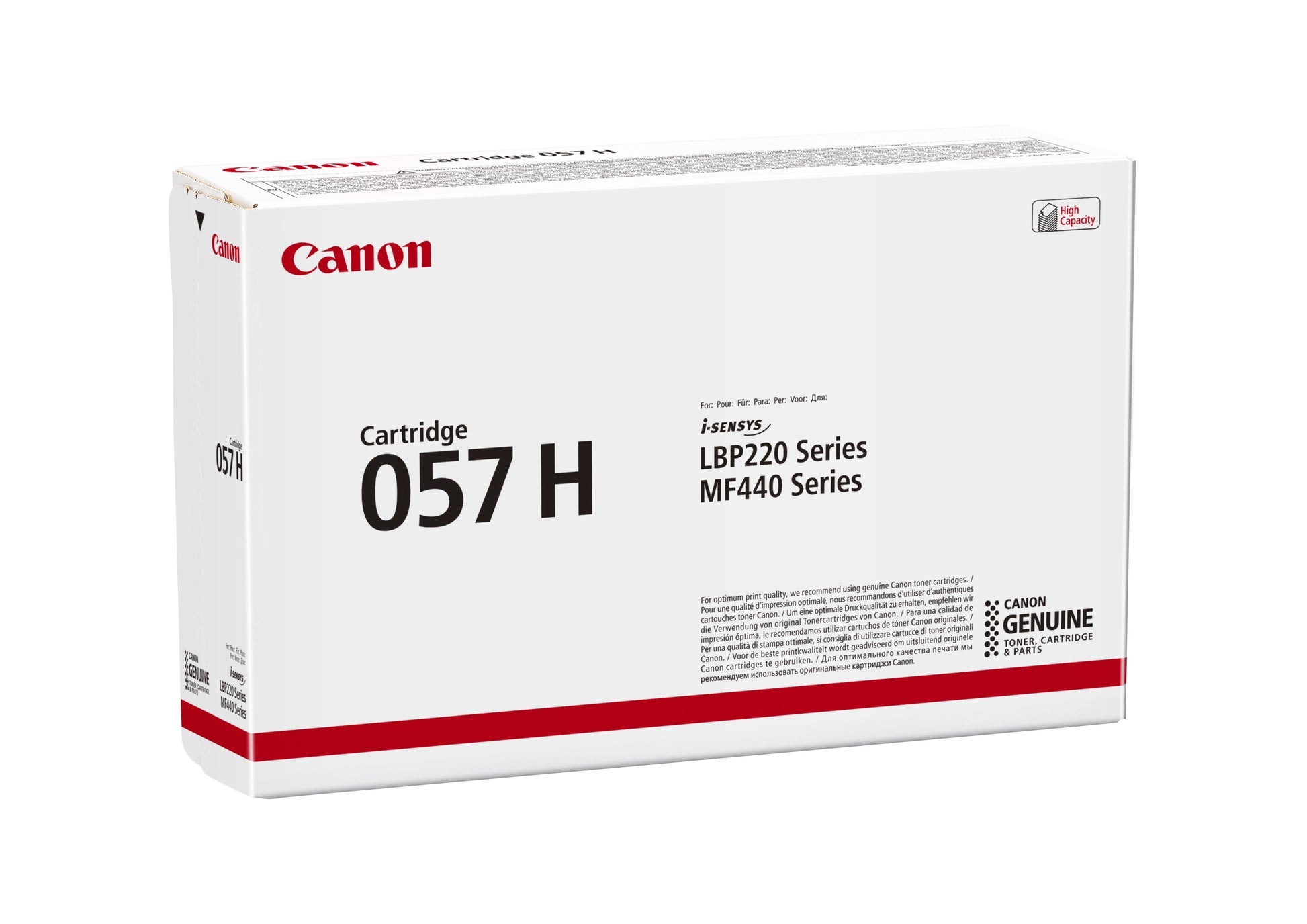 Canon Toner 057H – schwarz, 10000 Seiten – für Canon i-SENSYS LBP223dw, LBP226dw, MF443dw und andere