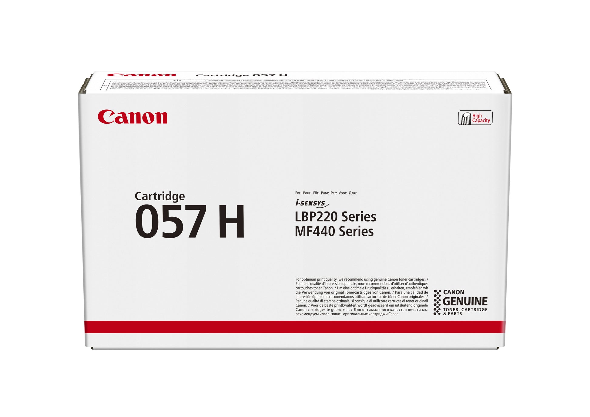 Canon Toner 057H – schwarz, 10000 Seiten – für Canon i-SENSYS LBP223dw, LBP226dw, MF443dw und andere