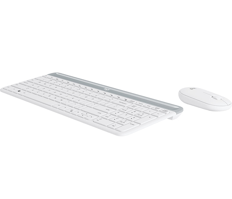 Logitech MK470 – Tastatur-Maus-Set – 2,4 GHz (Nano-Empfänger) – QWERTY (US-INT) – Weiss