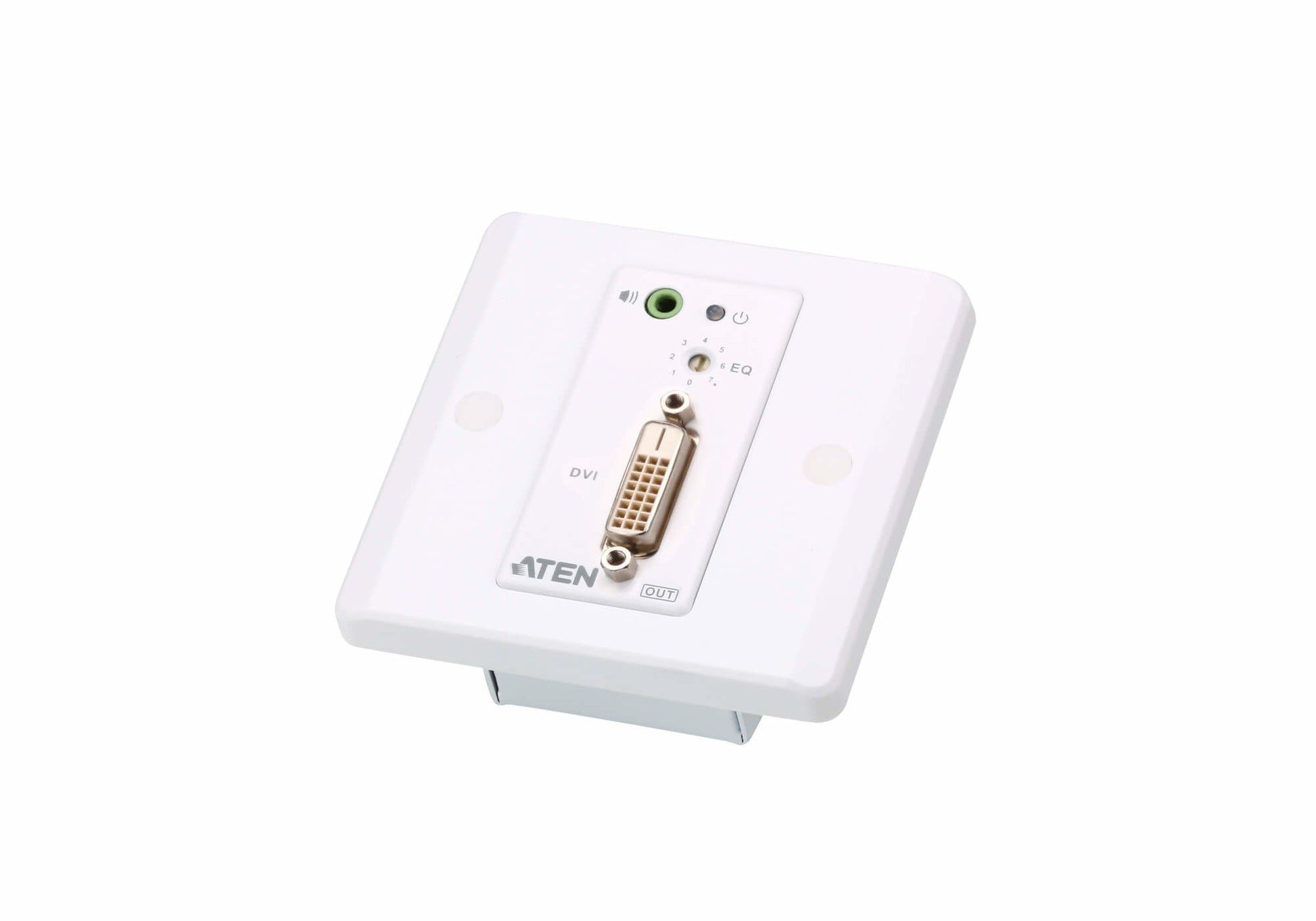 ATEN VE607 – DVI-Extender (Wandplatte), über Cat5e/6, 1080p@60 Hz, 60 m, HDCP, für MK-Dosen