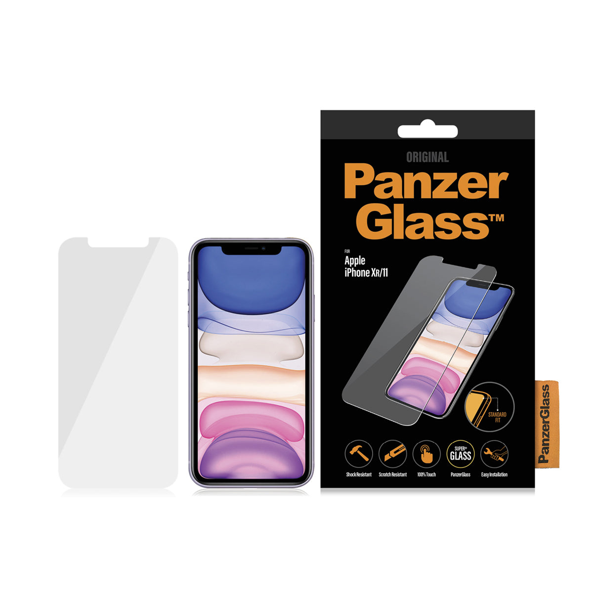 PanzerGlass Displayschutzglas – für Apple iPhone XR/11, Hartglas, Transparent
