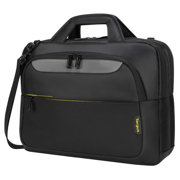 Targus City Gear Notebook-Tasche 15,6" – mit Tablet-Fach, Trolley-Band – Schwarz