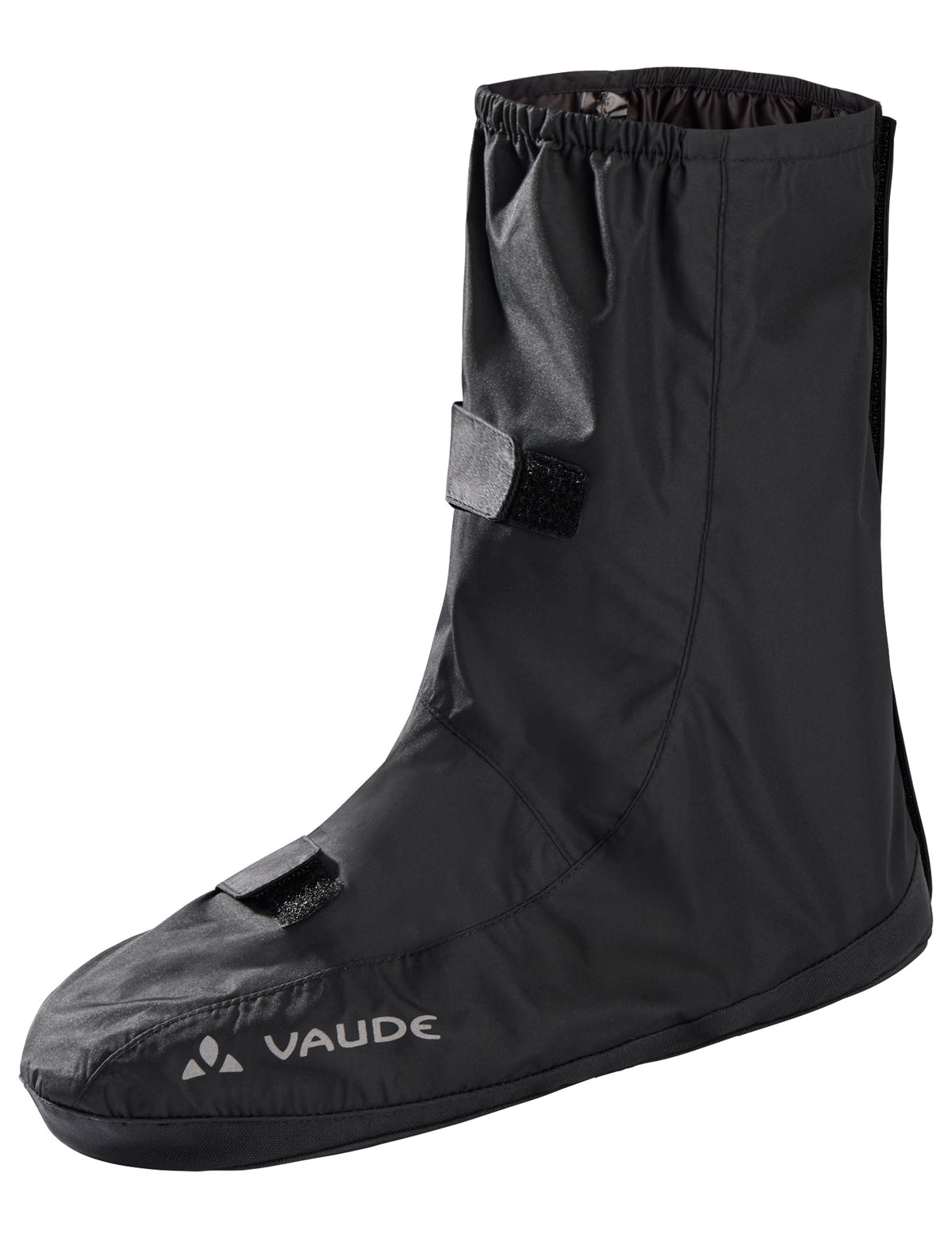 VAUDE Bike-Überschuhe Palade – 47–49 – Schwarz, Polyester/Polyamid, Wasserfest, Reflektierend, Klettverschluss