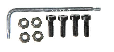 Brodit 215591 – Spezial-Zubehör – Schrauben mit Mutter, Schwarz/Silber