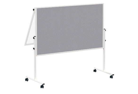MAUL Whiteboard – 150 × 120 cm, Kunststoff, Aluminiumrahmen, mobil