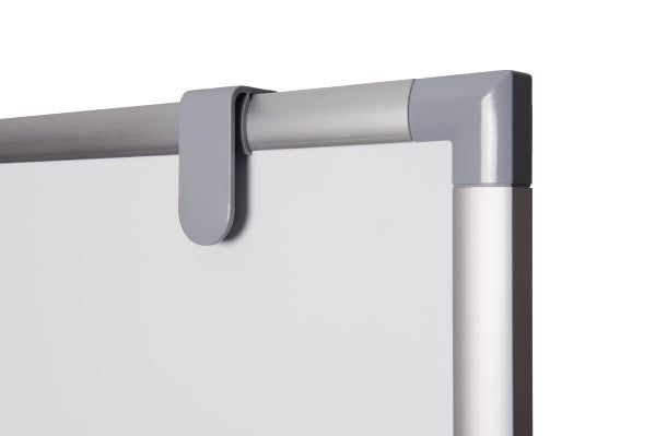 MAUL Whiteboard – 75 × 180 cm, Melamin, magnetisch, Aluminiumrahmen, mobil