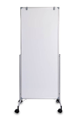 MAUL Whiteboard – 75 × 180 cm, Melamin, magnetisch, Aluminiumrahmen, mobil