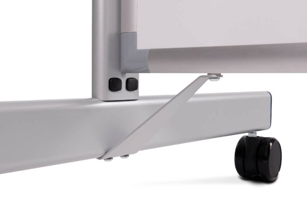 MAUL Whiteboard – 75 × 180 cm, Melamin, magnetisch, Aluminiumrahmen, mobil