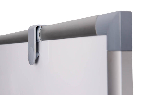 MAUL Whiteboard – 75 × 180 cm, Melamin, magnetisch, Aluminiumrahmen, mobil