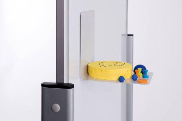 MAUL Whiteboard – 75 × 180 cm, Melamin, magnetisch, Aluminiumrahmen, mobil