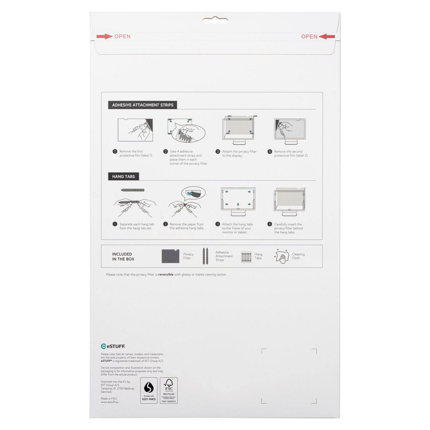 eSTUFF Displayschutz für mehrere Modelle
