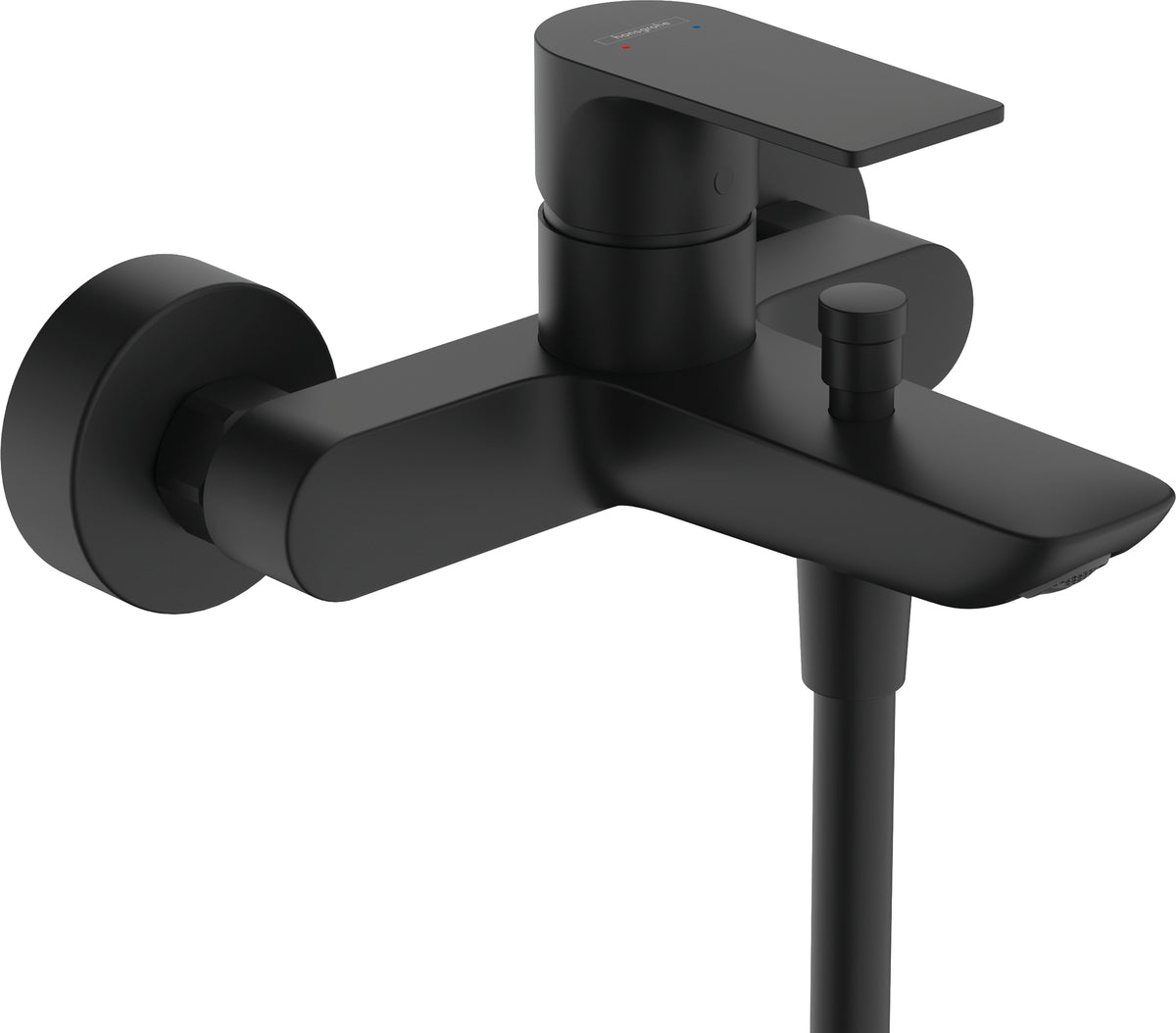 Hansgrohe Rebris E Einhebel-Wannenmischer – 218 × 245 × 114 mm, Keramik/Metall, Mattschwarz