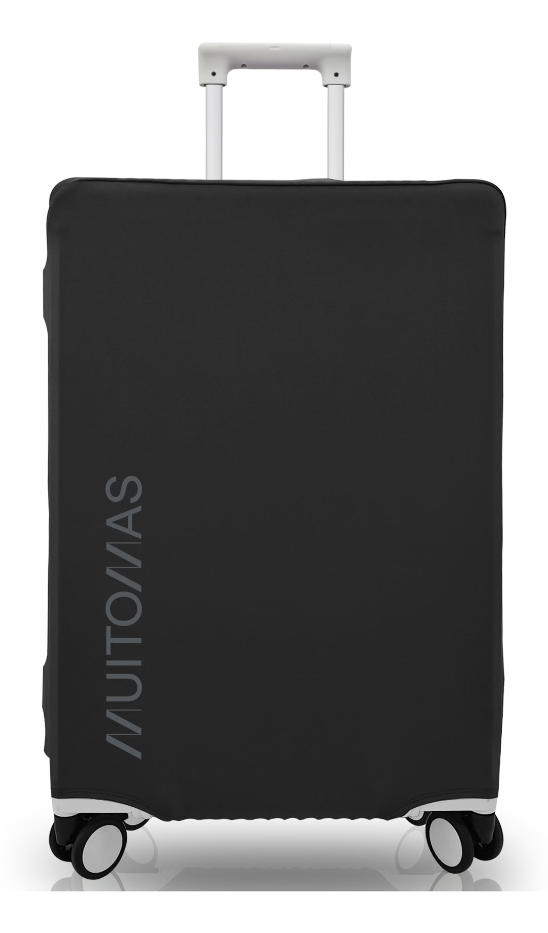 Muitomas Kofferschutzhülle – wasserabweisend, faltbar – Grösse M, B 390×590×250 mm – schwarz – Polyester
