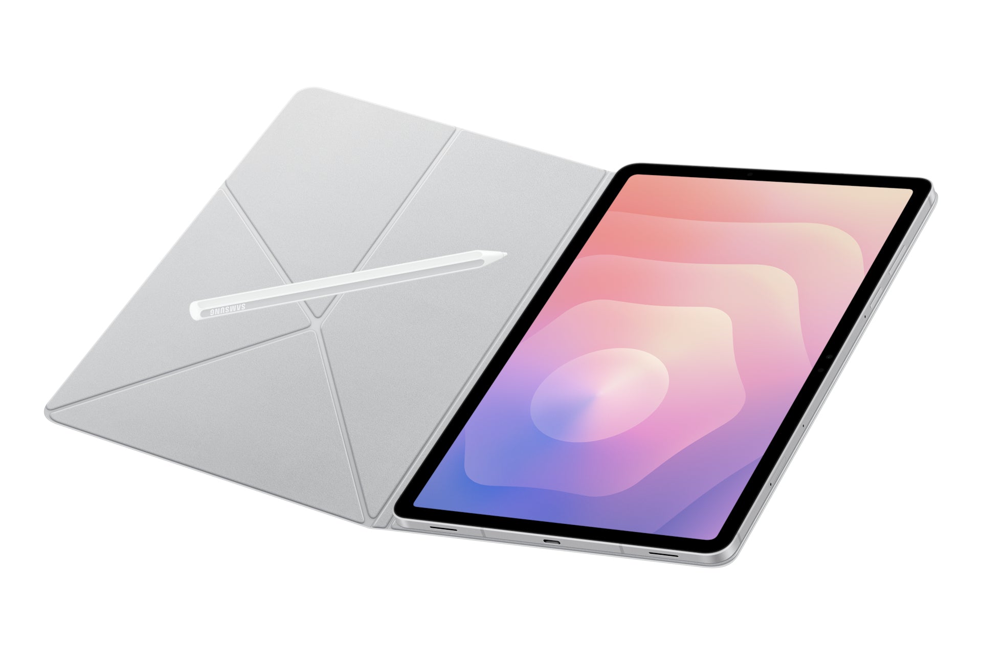Samsung Tab Smart Book Cover Notebook-Schutzhülle – für Galaxy Tab S11, 11", Kunststoff, Weiss