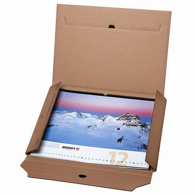 Brieger Karton-Versandtasche – 410 × 550 × 10 mm, Zunge, Karton, Braun – 1 Stk.