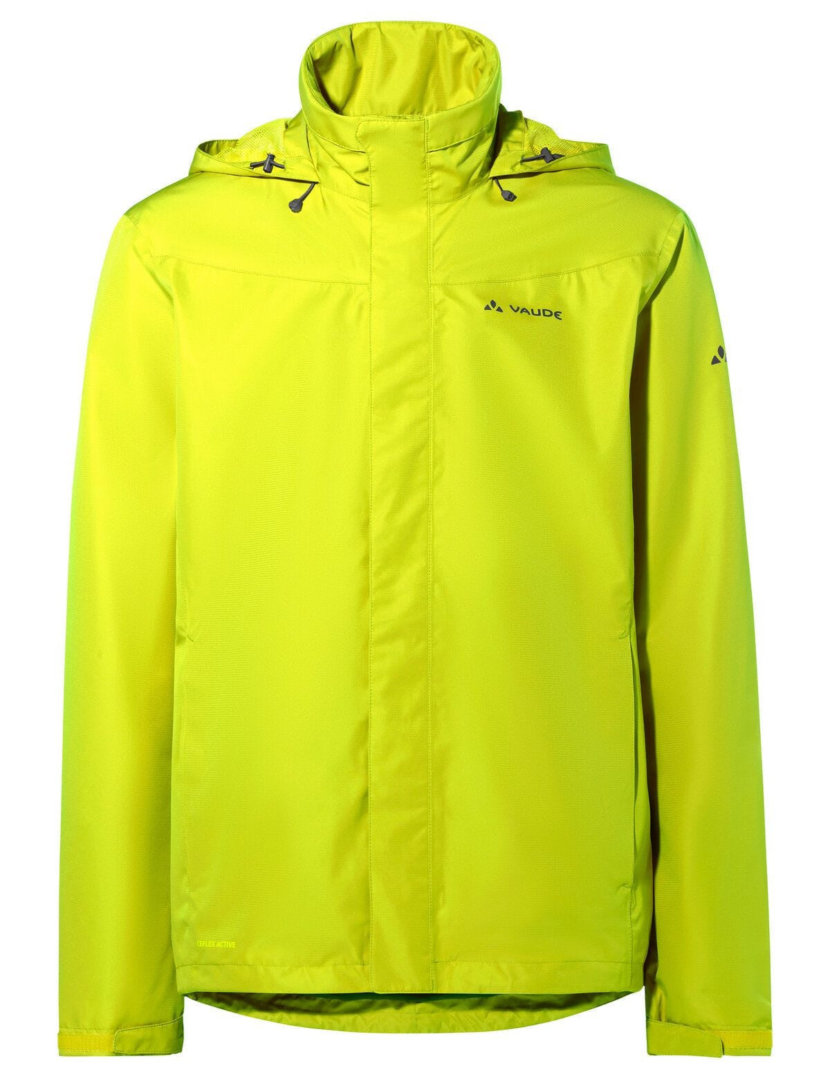 VAUDE Escape Bike Light Regenjacke – XL – Gelb/Grün, Polyester, wasserdicht, mit Kapuze