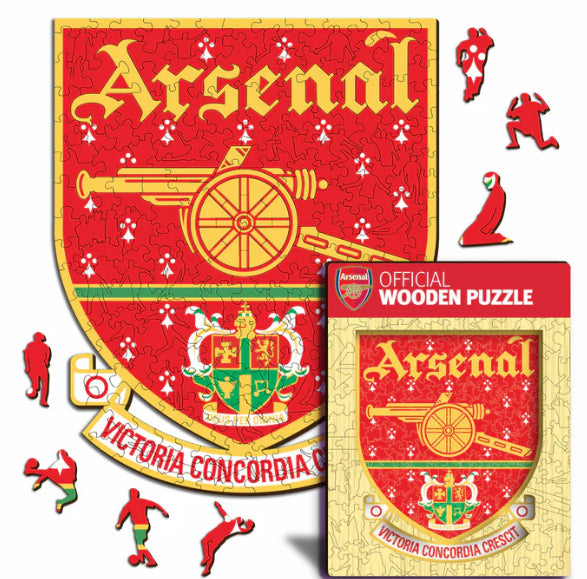 Iconic Puzzles Arsenal FC Retro Logo – Logikspiel, 1 Spieler, ab 10 Jahren, mehrsprachig