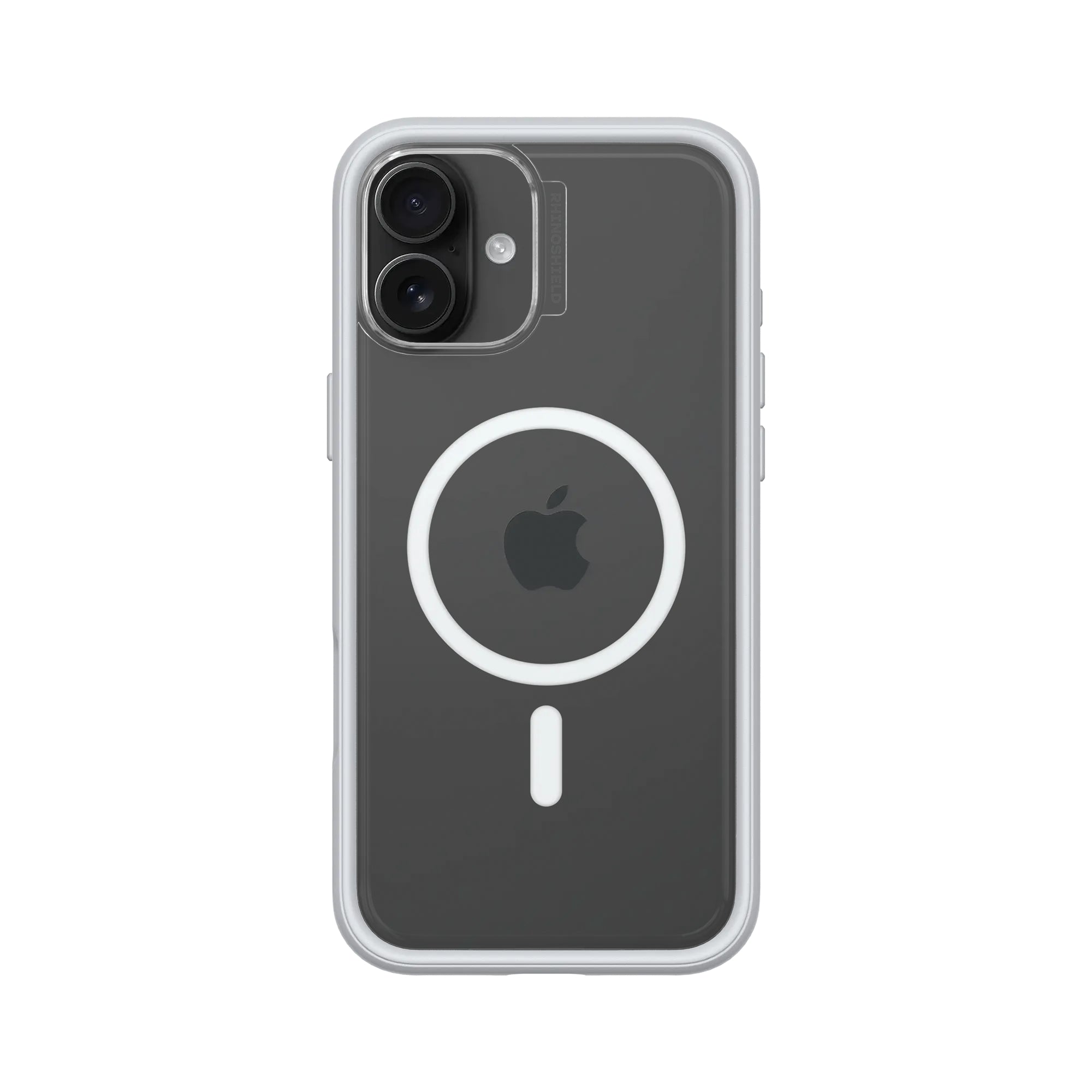 RhinoShield Mod NX Backcover – für Apple iPhone 16 Plus, Acryl+TPE, Platingrau, bis 3,5 m Sturzsicher