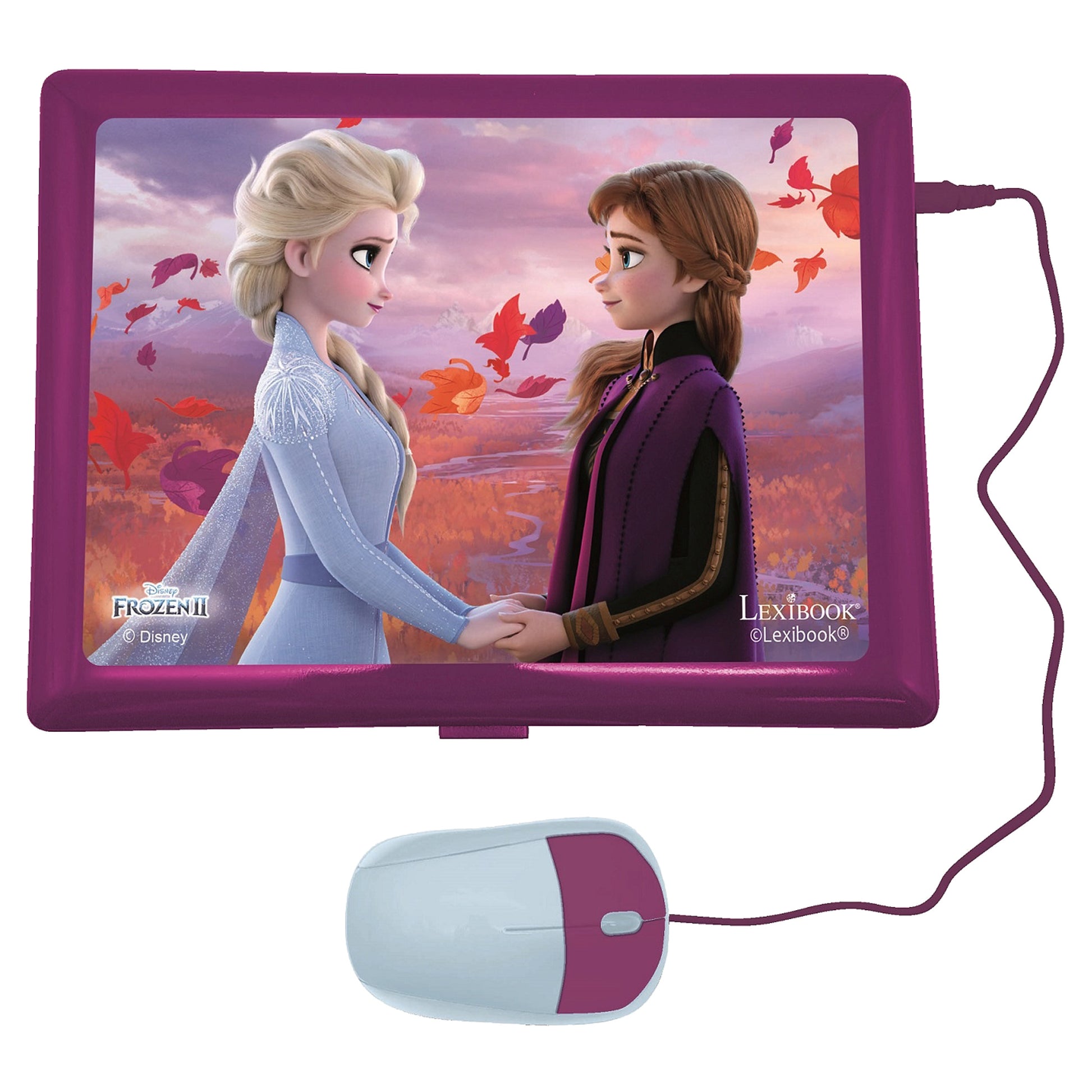Lexibook JC598FZI3 Kinder-Laptop – Disney Frozen – 124 Aktivitäten, DE/ENG – 24 × 3,6 × 18 cm – ab 4 J.