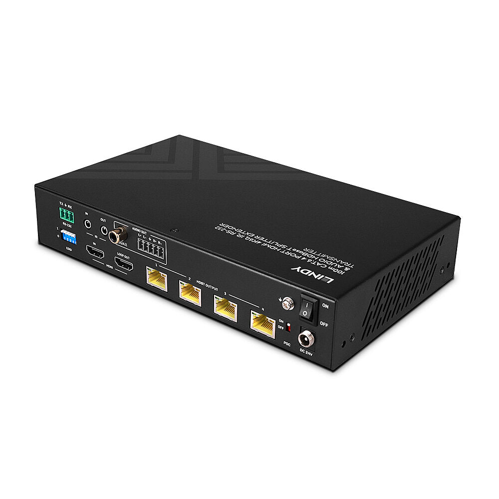 Lindy HDMI-Matrix, 4-Port, 4K60, HDBaseT über Cat-6, bis 100 m